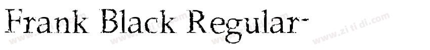 Frank Black Regular字体转换